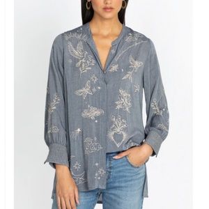 Johnny Was Christy Voyager Tunic W22822-6:DENIMBLUE